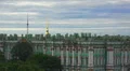Petersburg. View from the roof. The Hermitage. 4K. 4k or 4k+ Resolution