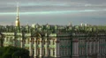 Petersburg. View from the roof. The Hermitage. 4K. 4k or 4k+ Resolution