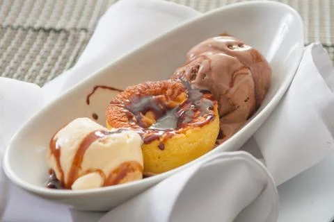 Petit Gateau Dessert Stock Photos