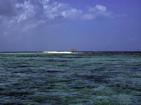 Petite ile de sable 写真素材
