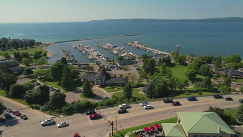 Petoskey Bayfront Park 库存影片 222181163