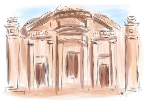 Petra Stock Illustration