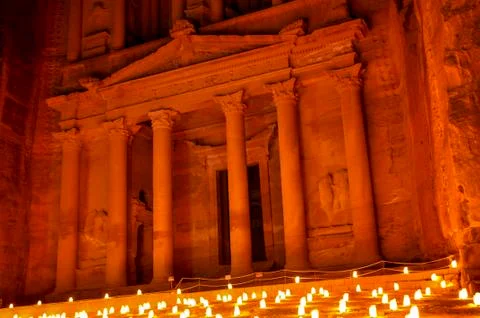 The Petra Treasury, Stock-Fotos