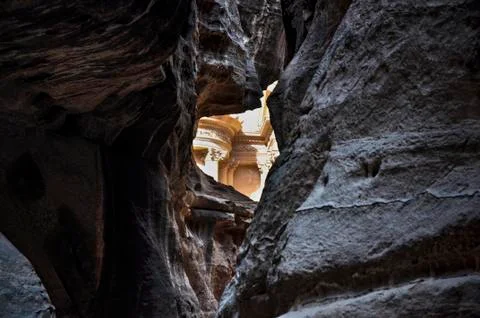 The Petra Treasury Stock Photos