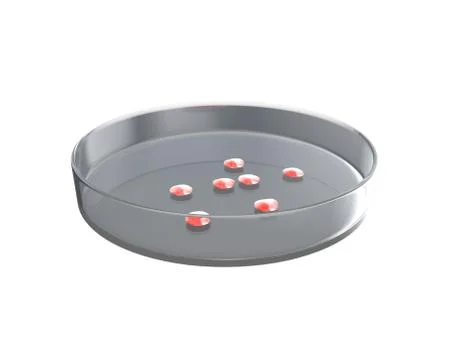 Petri Dish with Bacteria Stock Illustration