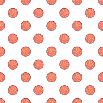 Petri dish bacteria pattern for biology research background Stock Illustration