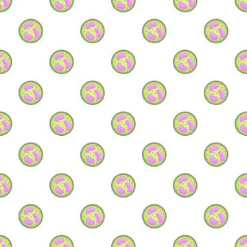 Petri dish bacteria pattern wallpaper for science background Stock Illustration