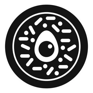 Petri dish with bacteria under microscope in laboratory experiment Stock Illustration