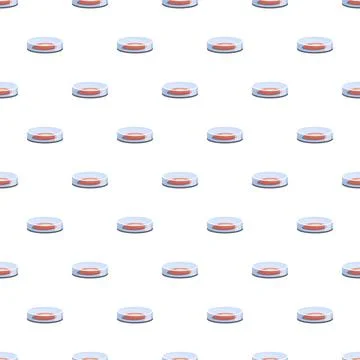 Petri dish experiment pattern for microbiology research Illustrazione stock