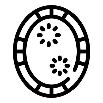 Petri dish with growing bacteria under microscope icon Stock Illustration