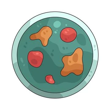 Petri dish illustration Stock Illustration