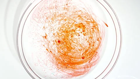 Petri Dishes with Various Bacteria, Tissue and Blood Samples. Virus Testing Stock Footage 275981985