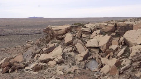 Petrified Forest Newspaper Rock Video stock 122056741