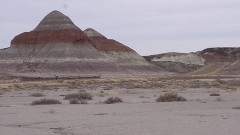 Petrified Forest Tepees Video stock 122056389