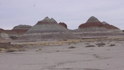 Petrified Forest TePees Video stock 122056759