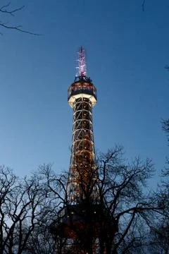 Petrin Tower View Stock Photos