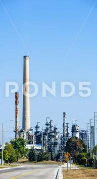 Petro-Canada lubricants refinery in Mississauga, Ontario, Canada. Stock Photos
