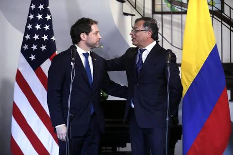 Petro values US interest in solving common problems, Bogota, Colombia - 22 Jul 2 写真素材