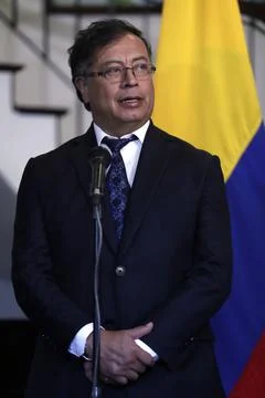 Petro values US interest in solving common problems, Bogota, Colombia - 22 Jul 2 写真素材