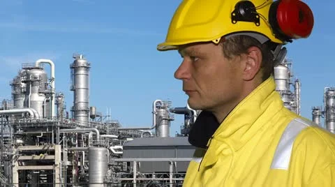Petrochemical engineer Stock Footage 21763585