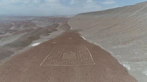 Petroglyph, archeology, Arequipa Stock Footage 106945164