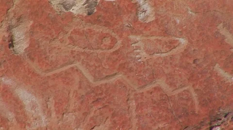 Petroglyphs El Morro Stock Footage 61575347