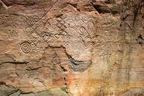 Petroglyphs 스톡 사진