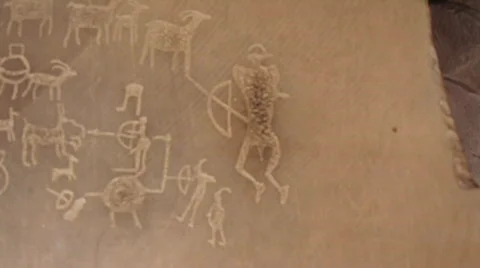 Petroglyphs Writing 動画素材 619128