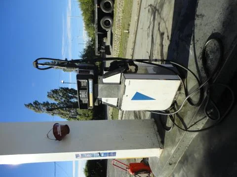 Petrol bunk in chile Stock Photos