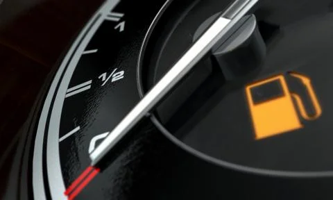 Petrol Gage Empty Stock Illustration