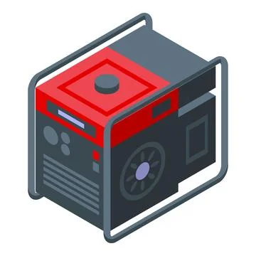 Petrol generator icon isometric vector. Industrial equipment イラスト素材