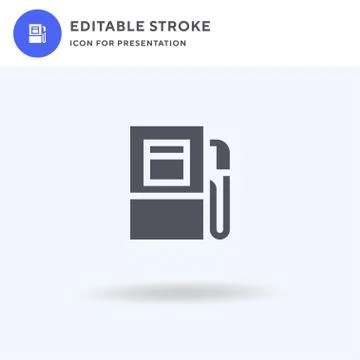 Petrol icon vector, filled flat sign, solid pictogram isolated on white, logo イラスト素材