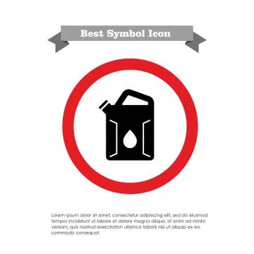 Petrol jerrican Stock Illustration