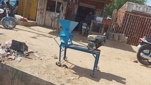Petrol Powered Grinding Machine Roadside Display Hotoro Kano Nigeria 動画素材 325957190