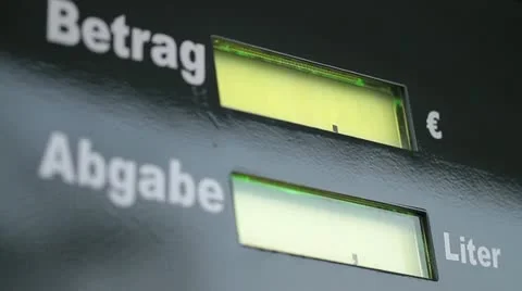 Petrol Pump Display Stock Footage 20604053