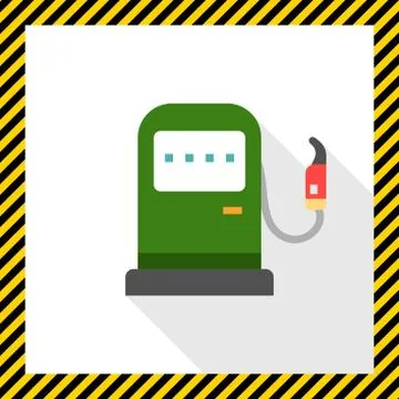 Petrol station Illustrazione stock