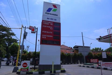 Petrol stations Stock Photos