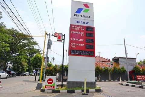 Petrol stations Stock Photos