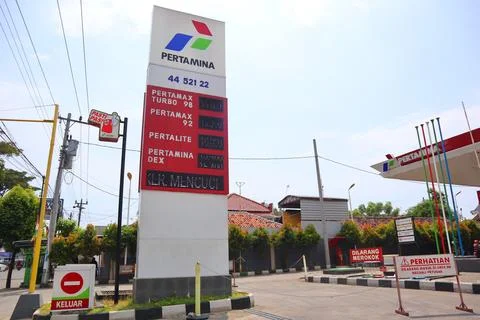 Petrol stations Stock Photos