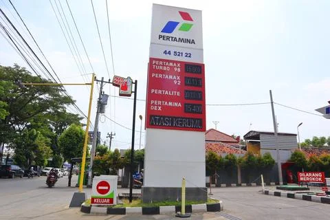 Petrol stations Stock Photos