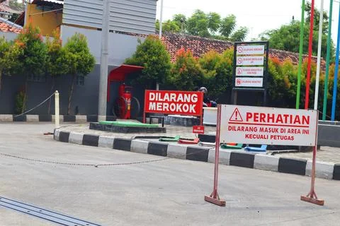 Petrol stations Stock Photos