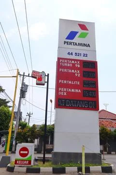 Petrol stations Stock Photos