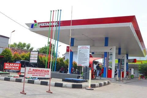 Petrol stations Stock Photos