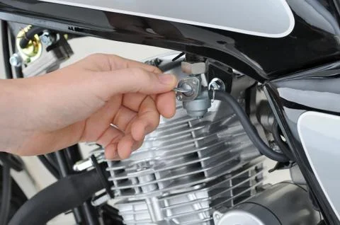 Petrol tap 스톡 사진