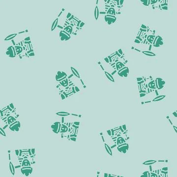 Petroleum engineer technology glyph vector seamless pattern Illustrazione stock