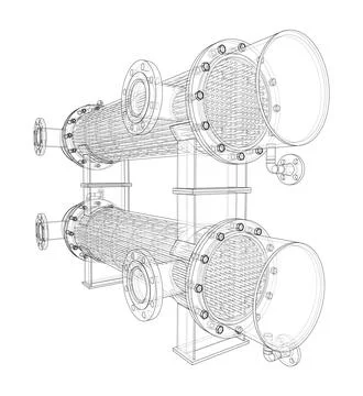 Petroleum Equipment. Vector rendering of 3d Ilustração Stock