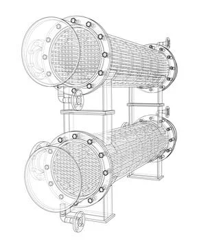 Petroleum Equipment. Vector rendering of 3d Stock Illustration