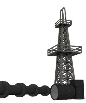 Petroleum industry Stock Illustration
