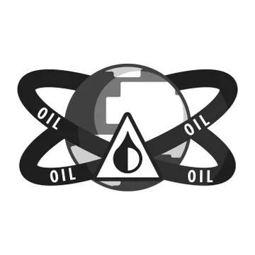 Petroleum Industry symbol. Flat vector illustration Stock Illustration