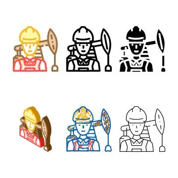 Petroleum minimal engineer technology color icon vector Illustrazione stock